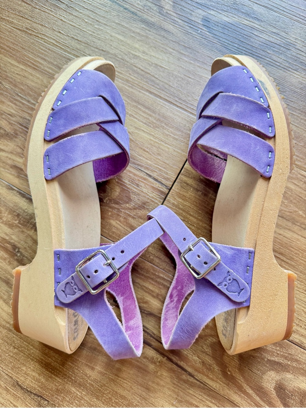 Sandgrens Rio Grande Low Clog Sandal Sz 40 Purple - Picture 2 of 6